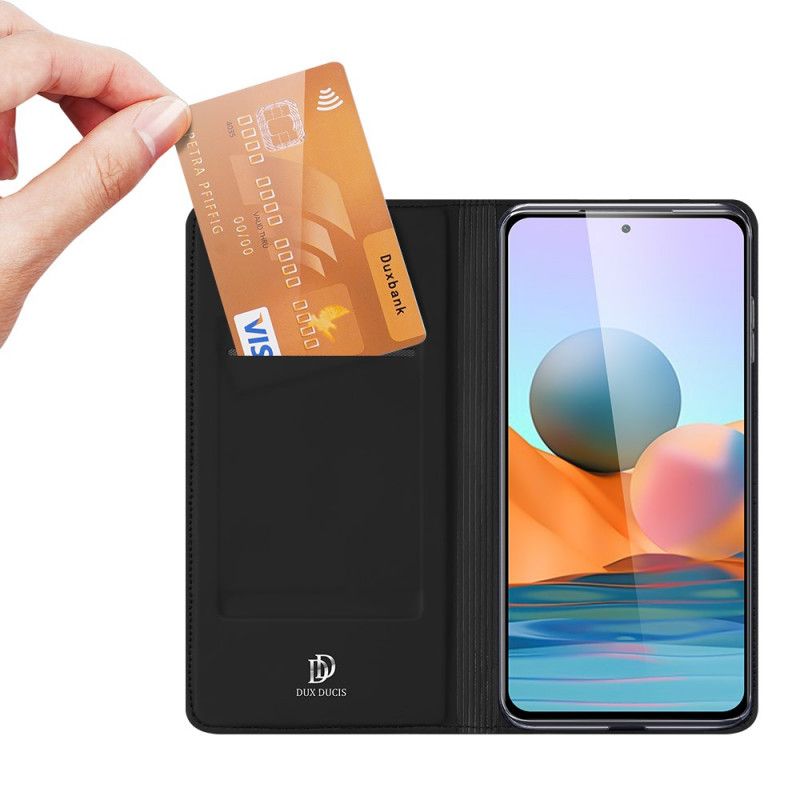Flip Kotelot Xiaomi Redmi Note 10 Pro Tummansininen Musta Puhelinkuoret Pro Dux Ducis -Iho