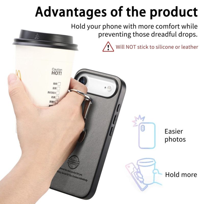 Kuori iPhone Air Taittuvalla Jalustalla Ja Twill-kuvioinnilla Suojakuori