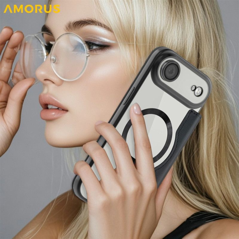 Nahkakotelo iPhone Air Magsafe-yhteensopiva Rfid-korttikotelon Kanssa