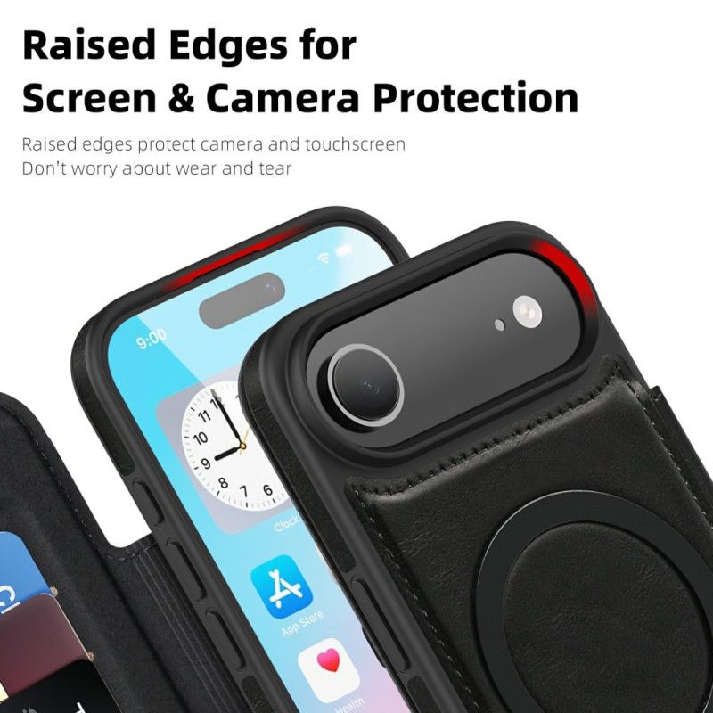 Nahkakotelo iPhone Air Magsafe-yhteensopiva Rfid-korttikotelon Kanssa Suojakuori