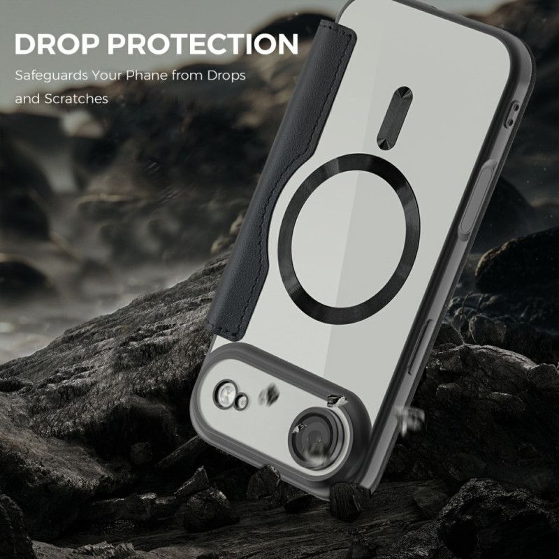 Nahkakotelo iPhone Air Puhelinkuoret Magsafe-yhteensopiva Rfid-eston Kanssa