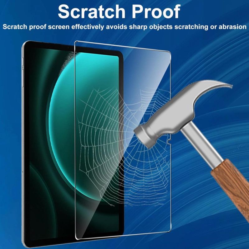 Kuori Samsung Galaxy Tab S10 Fe Läpinäkyvä Kahdella Karkaistulla Lasilla Varustetulla Näytönsuojalla