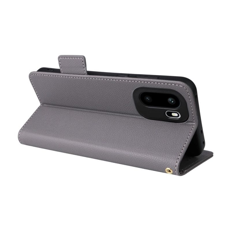 Kotelot Oneplus 15r Puhelinkuoret Litsikuvioinen Tekonahka Hihnalla