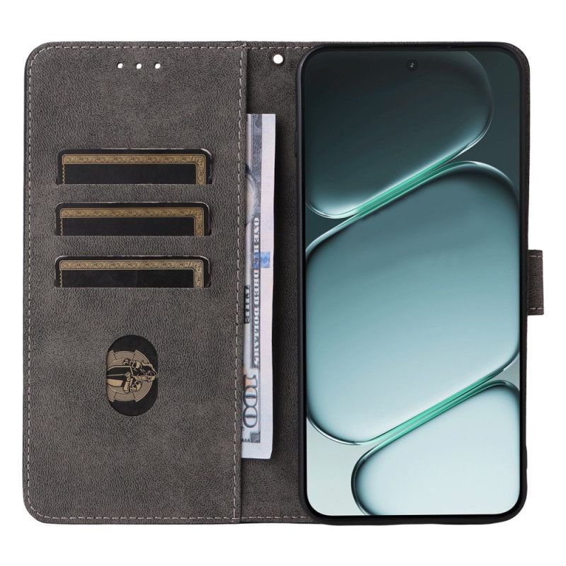 Kotelot Oneplus 15r Rfid-suojattu Mokkanahkaefekti