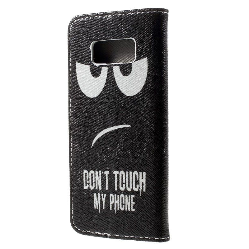 Flip Case Samsung Galaxy S8 Älä Koske Puhelimeeni