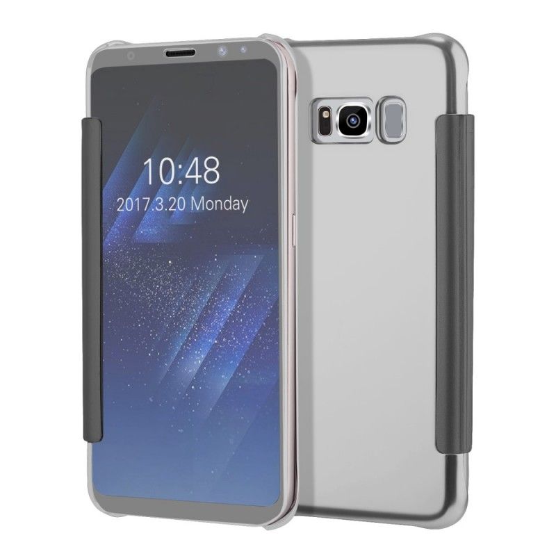 Flip Kotelot Samsung Galaxy S8 Hopea Vaaleansininen Puhelinkuoret Peili