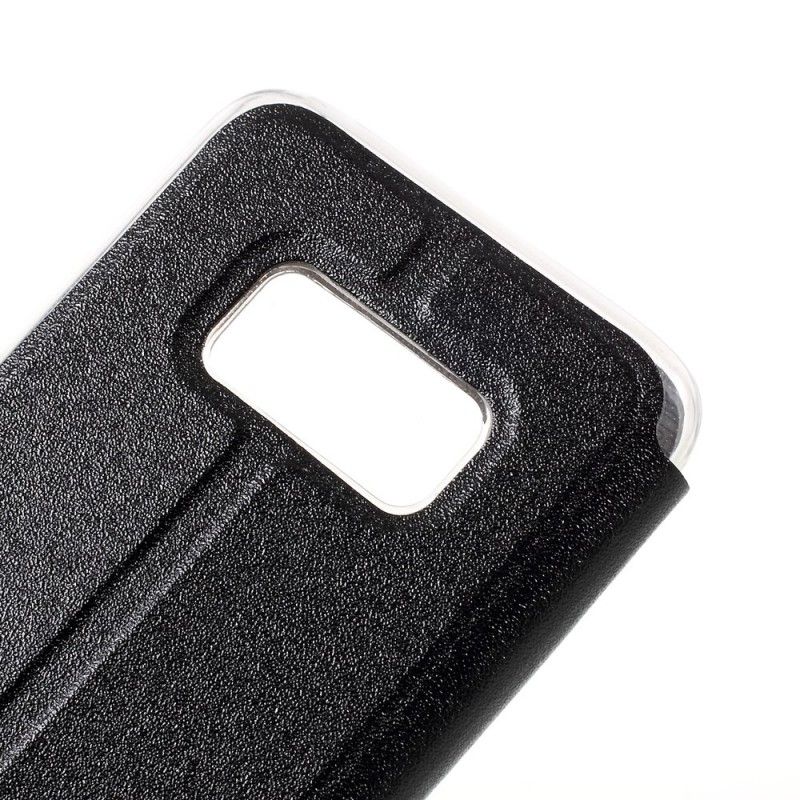 S Näkymäkansi Samsung Galaxy S8 Punainen Musta Kosketusluisti