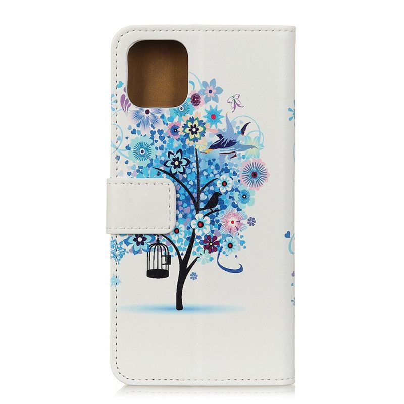 Kotelot iPhone 11 Pro Vihreä Oranssi Kukkiva Puu Suojakuori