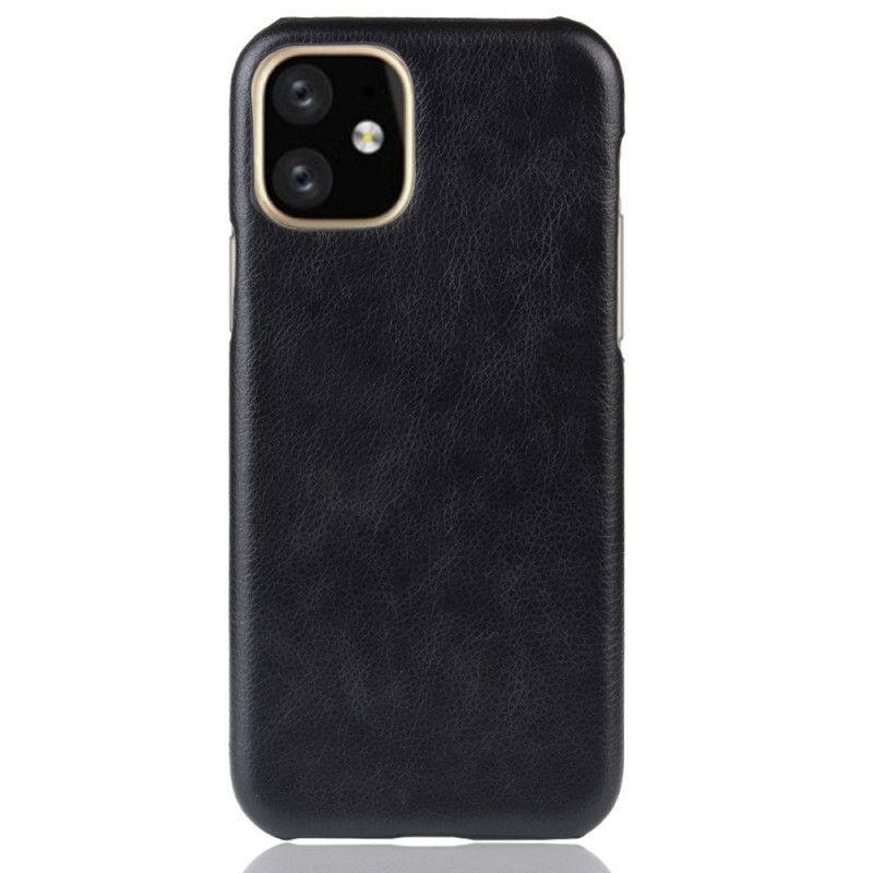 Kuori iPhone 11 Pro Harmaa Musta Litsi Nahkaa Suojakuori