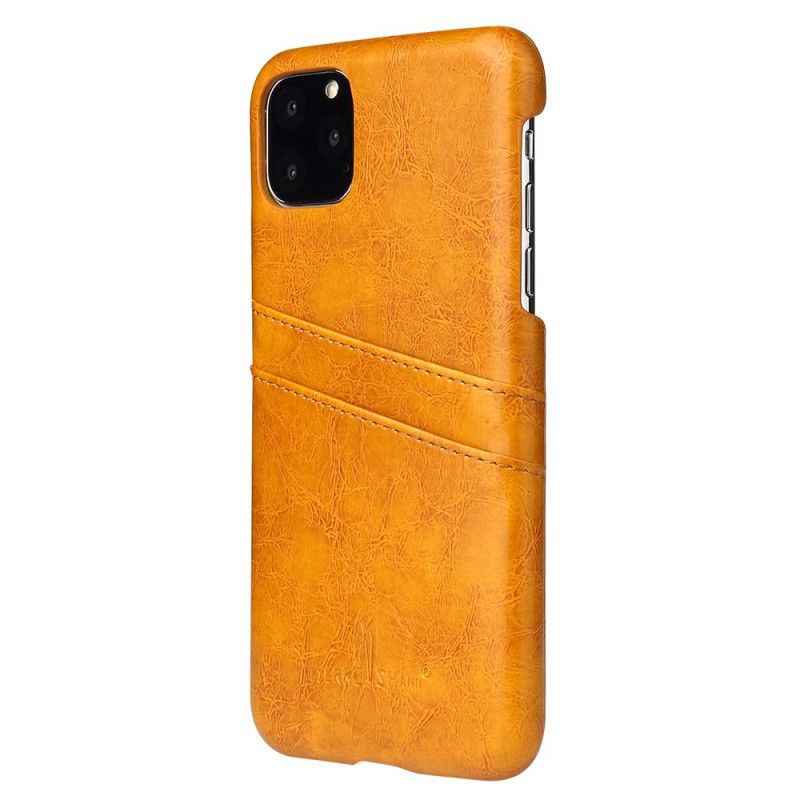 Kuori iPhone 11 Pro Keltainen Punainen Kovempi Shann-Kortin Haltija