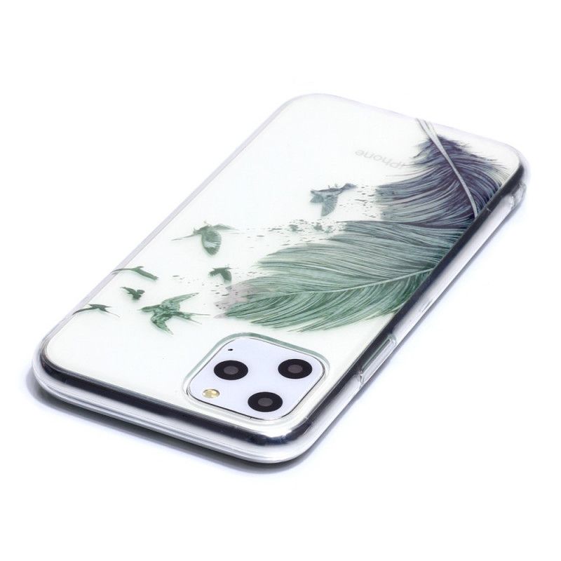 Kuori iPhone 11 Pro Läpinäkyvä Värillinen Sulka