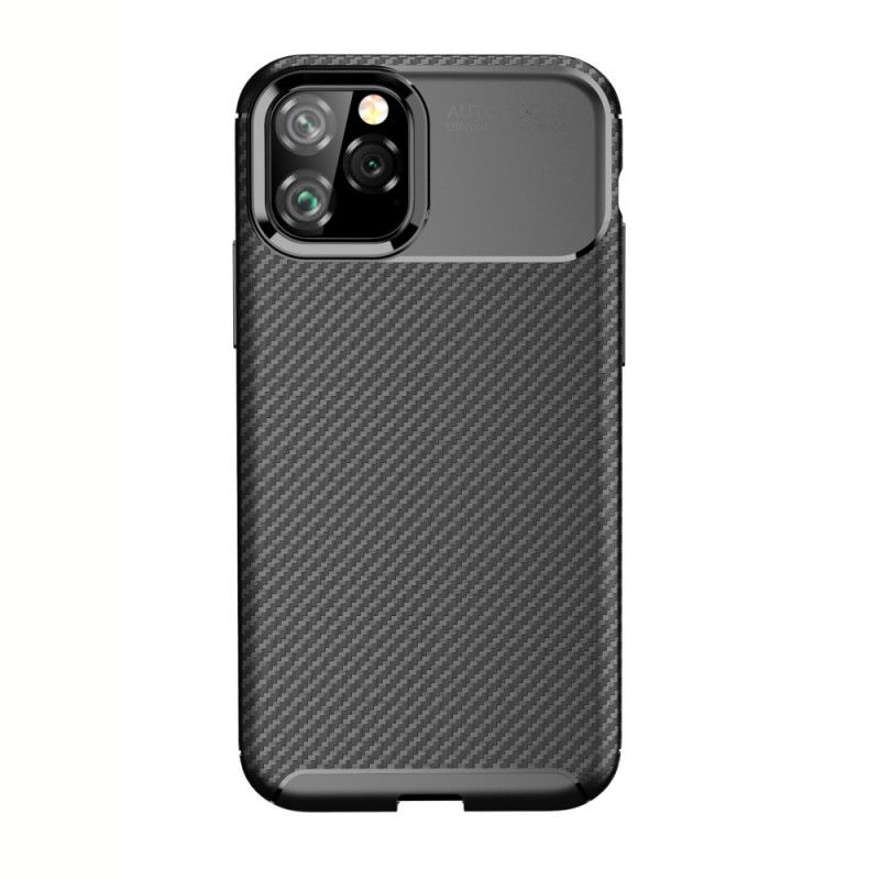 Kuori iPhone 11 Pro Tummansininen Musta Joustava Hiilikuiturakenne