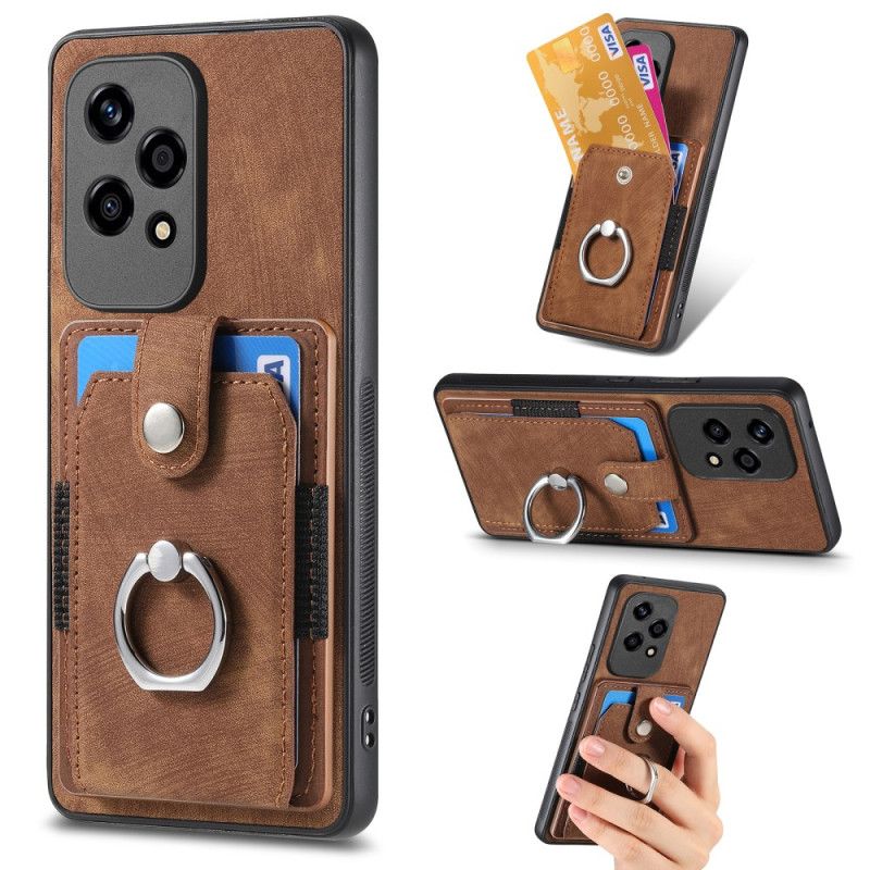 Kuori Honor 200 Lite Retro Korttitelineellä Ja Sormustelineellä Suojakuori