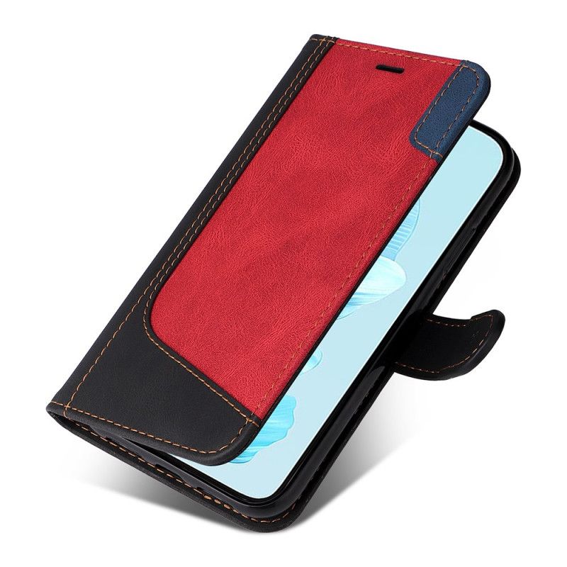 Nahkakotelo Honor 200 Lite Tricolor Hihnalla