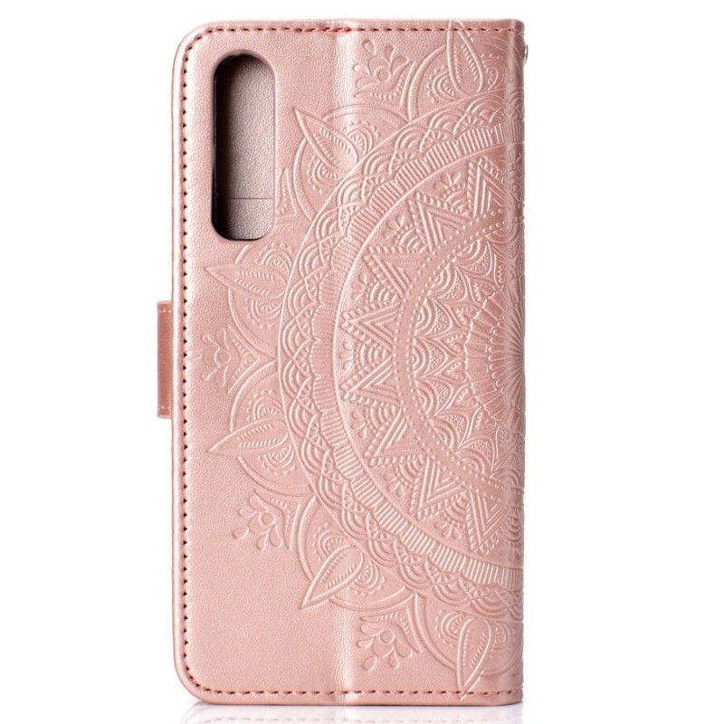 Kotelot Huawei P30 Punainen Harmaa Aurinko Mandala