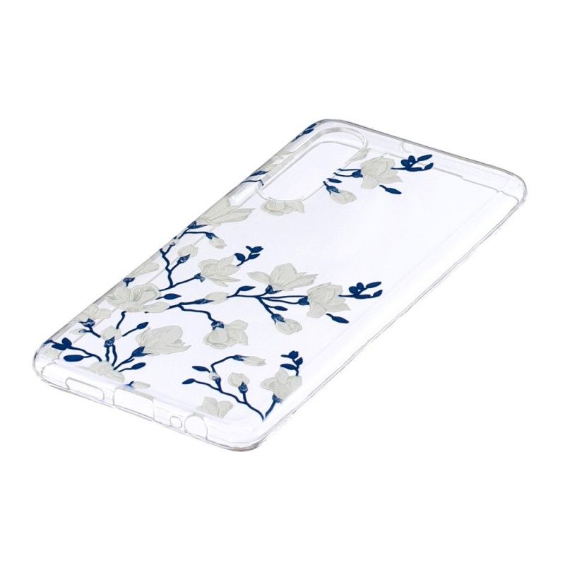 Kuori Huawei P30 Valkoiset Kukat
