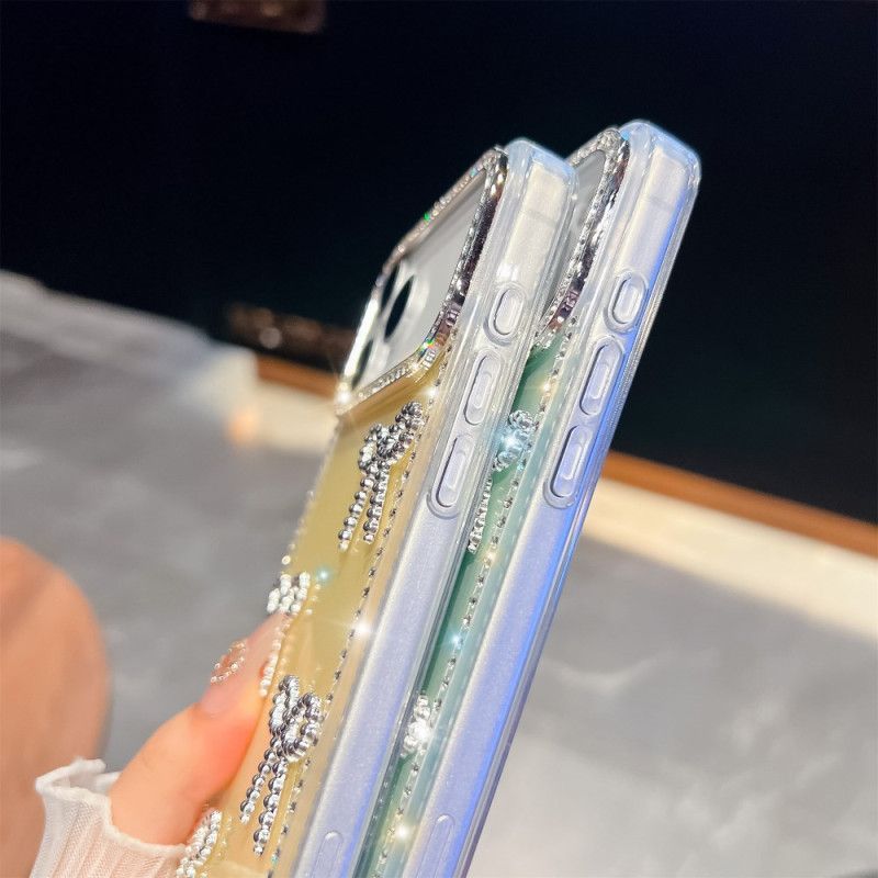 Case iPhone 17 Pro Max Puhelinkuoret Perhos- Ja Kimallekoriste