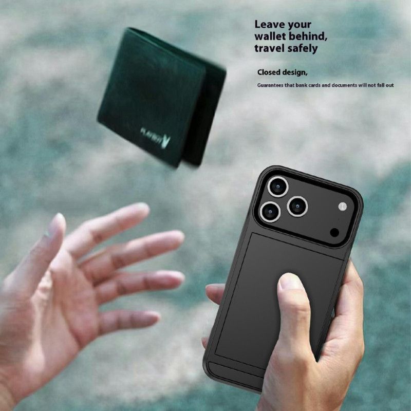 Kuori iPhone 17 Pro Max Liukuva Korttikotelo