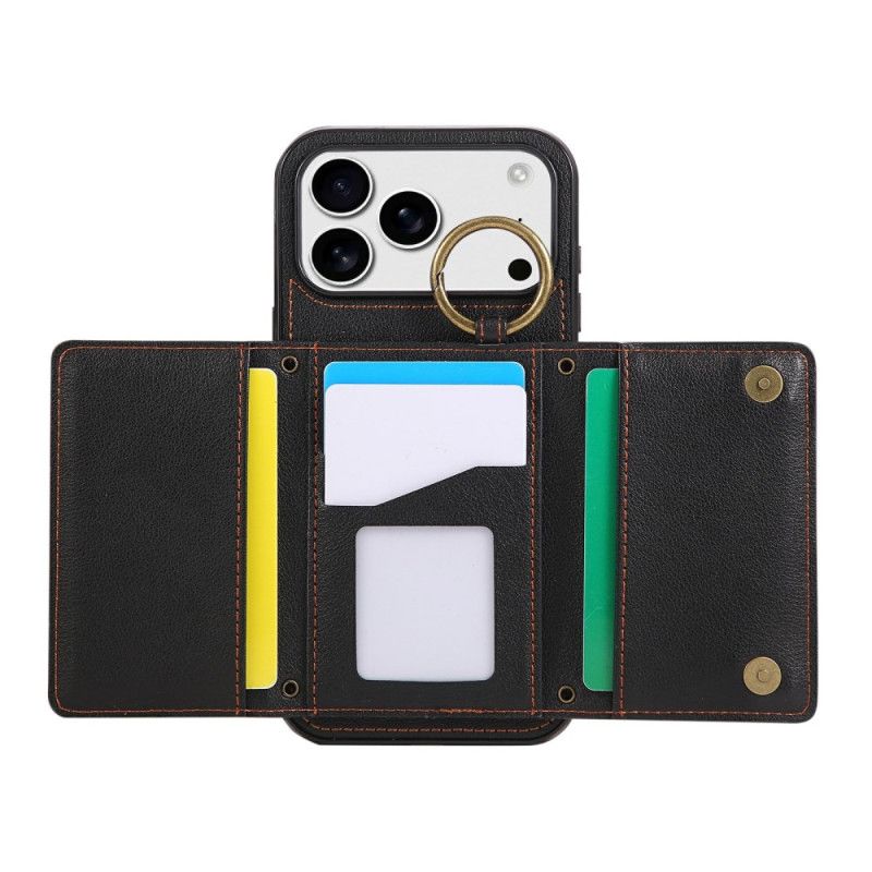 Kuori iPhone 17 Pro Max Lompakko Ja Olkahihna