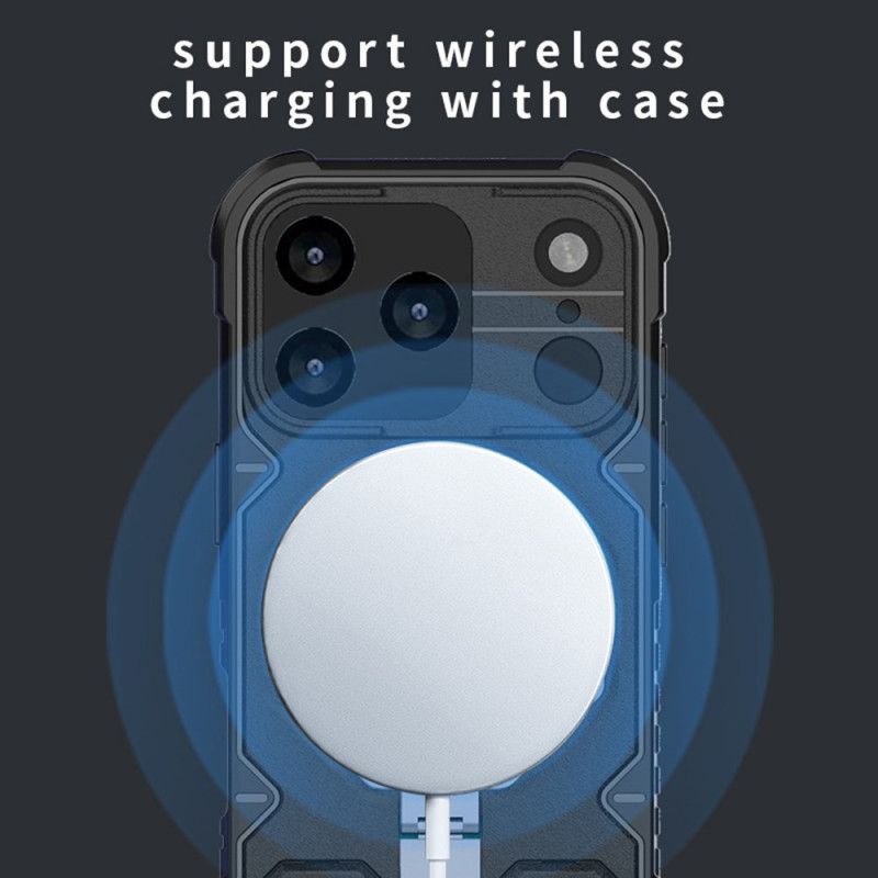 Kuori iPhone 17 Pro Max Magsafe-yhteensopiva Kiinnityksen Ja Rannehihnan Kanssa