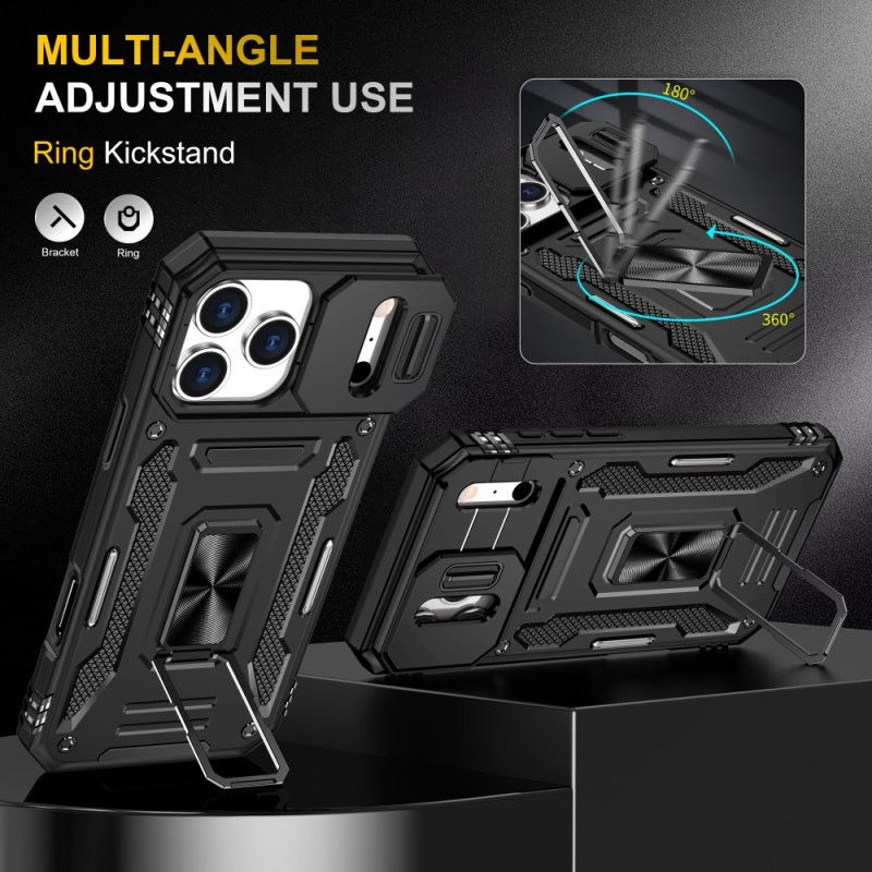 Kuori iPhone 17 Pro Max Metalliefekti Linssin Pidike Ja Suojus Suojakuori