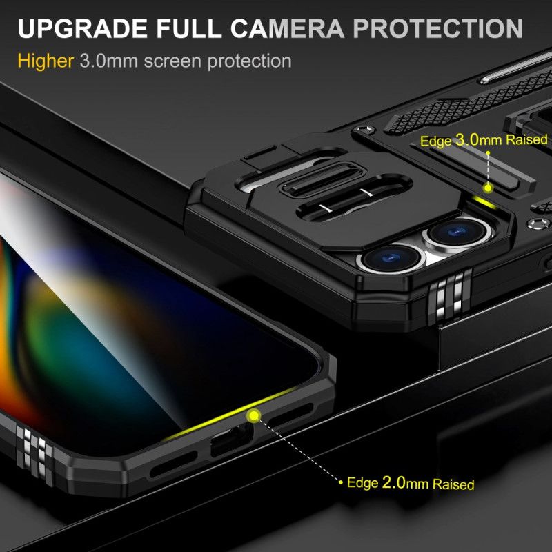 Kuori iPhone 17 Pro Max Metalliefekti Linssin Pidike Ja Suojus Suojakuori