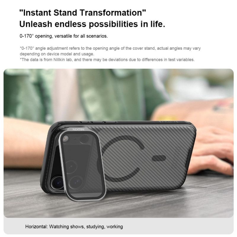 Kuori iPhone 17 Pro Max Nillkin Magnetic Camshield -potkuri Suojakuori