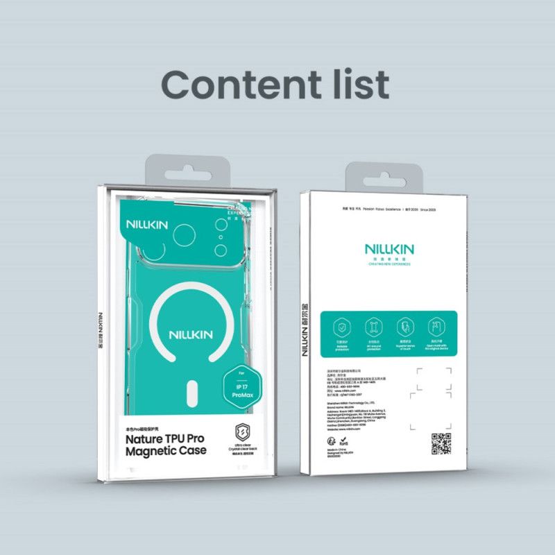 Kuori iPhone 17 Pro Max Nillkin Nature Pro -sarja Magsafe-yhteensopiva