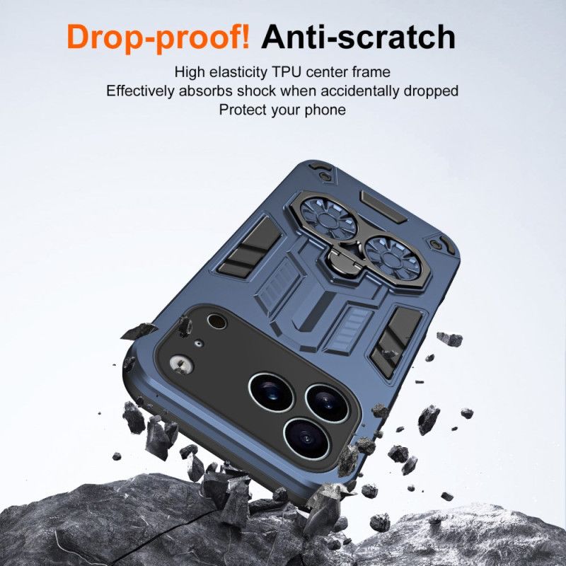 Kuori iPhone 17 Pro Max Sormuksen Pidike Ja Tukijalka