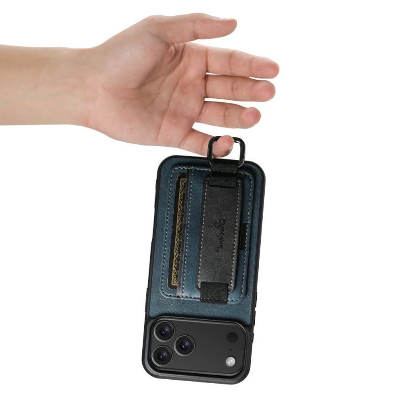 Kuori iPhone 17 Pro Max Suteni Korttikotelo Ja Hihna Suojakuori