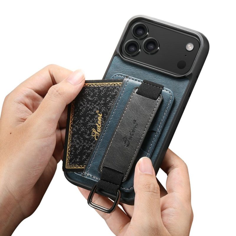 Kuori iPhone 17 Pro Max Suteni Korttikotelo Ja Hihna Suojakuori