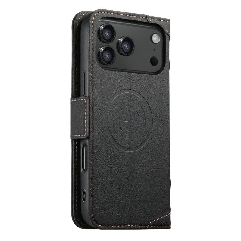 Nahkakotelo iPhone 17 Pro Max Magsafe Premium Vintage -yhteensopiva Suojakuori