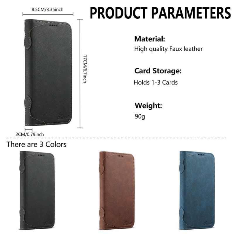 Nahkakotelo iPhone 17 Pro Max Magsafe Premium Vintage -yhteensopiva Suojakuori