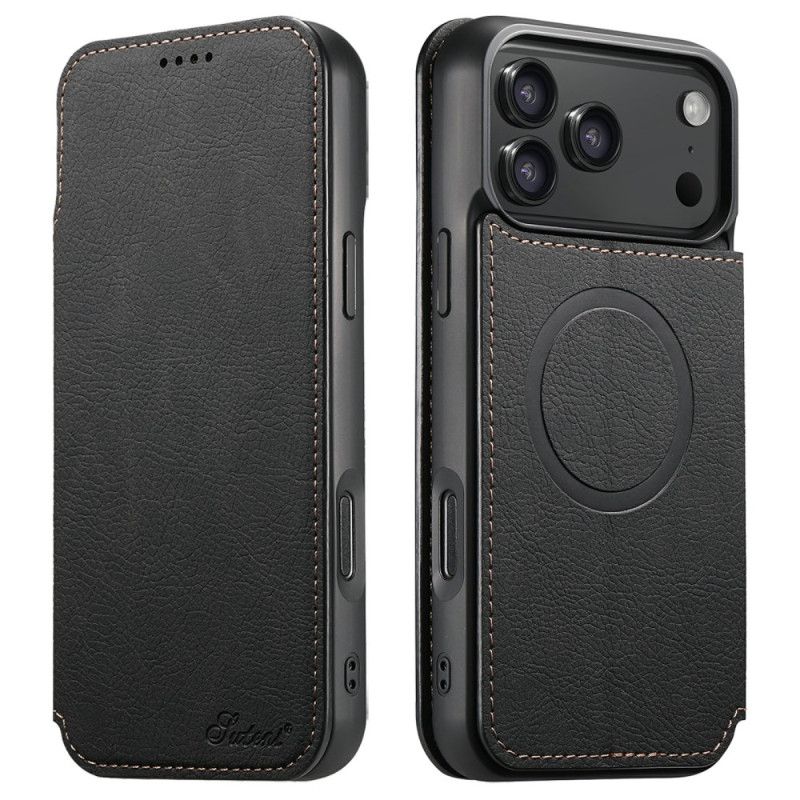 Nahkakotelo iPhone 17 Pro Max Magsafe-yhteensopiva Suteni Suojakuori