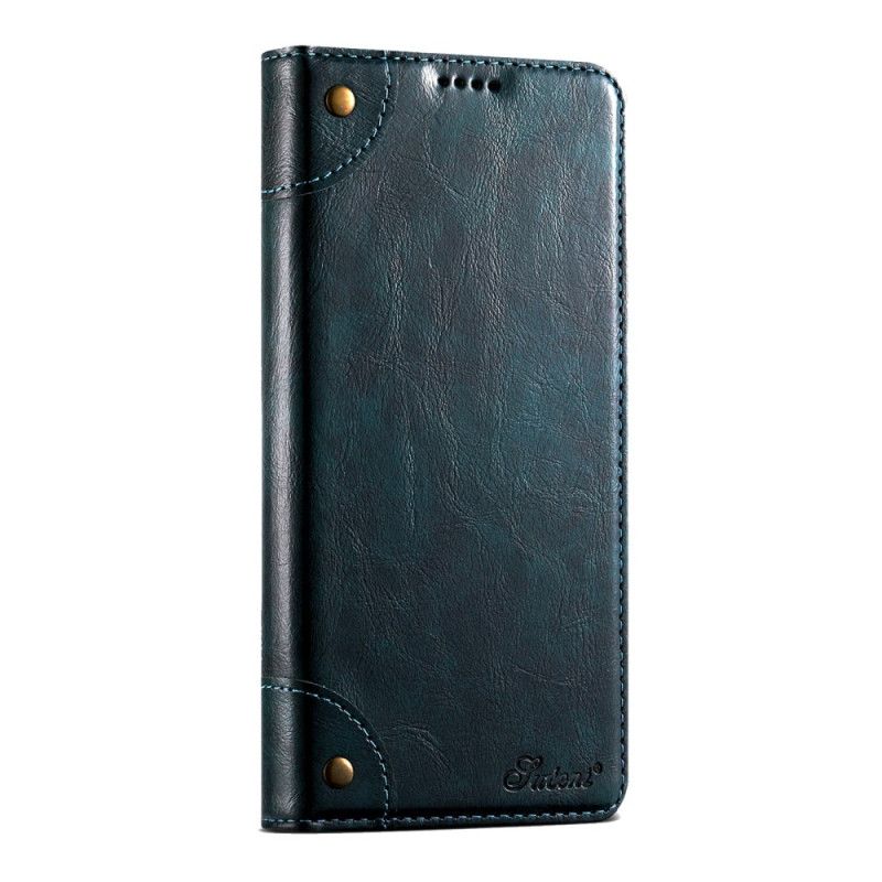 Nahkakotelo iPhone 17 Pro Max Vintage Suteni Suojakuori