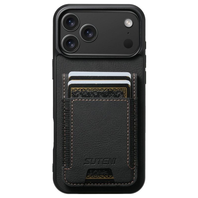 Puhelinkuoret iPhone 17 Pro Max Retrotyylinen Korttikotelo Ja Jalusta