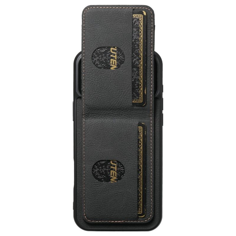 Puhelinkuoret iPhone 17 Pro Max Retrotyylinen Korttikotelo Ja Jalusta