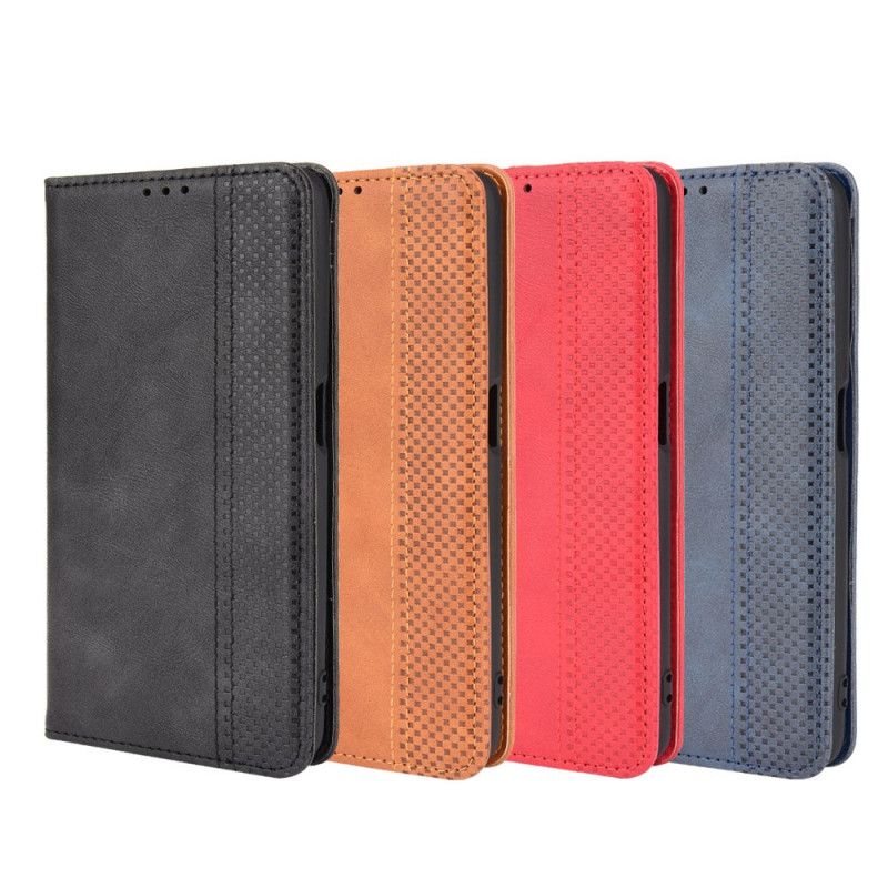 Flip Kotelot Realme 8i Tyylitelty Vintage-nahkaefekti