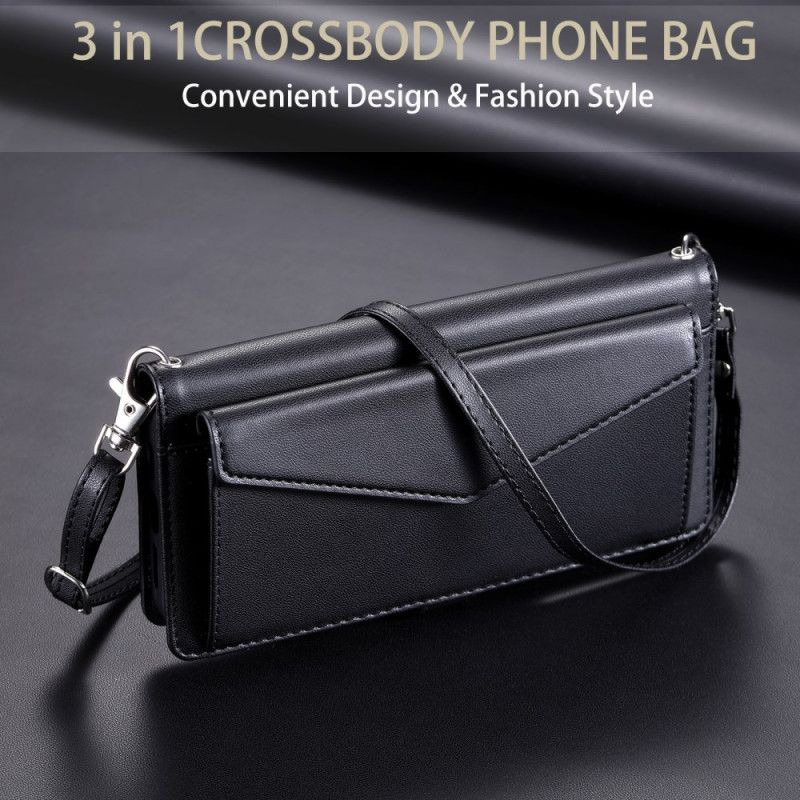 Kotelot Xiaomi 15 Pro Clutch-tyylinen Lompakko Hihnalla Ja Olkahihnalla