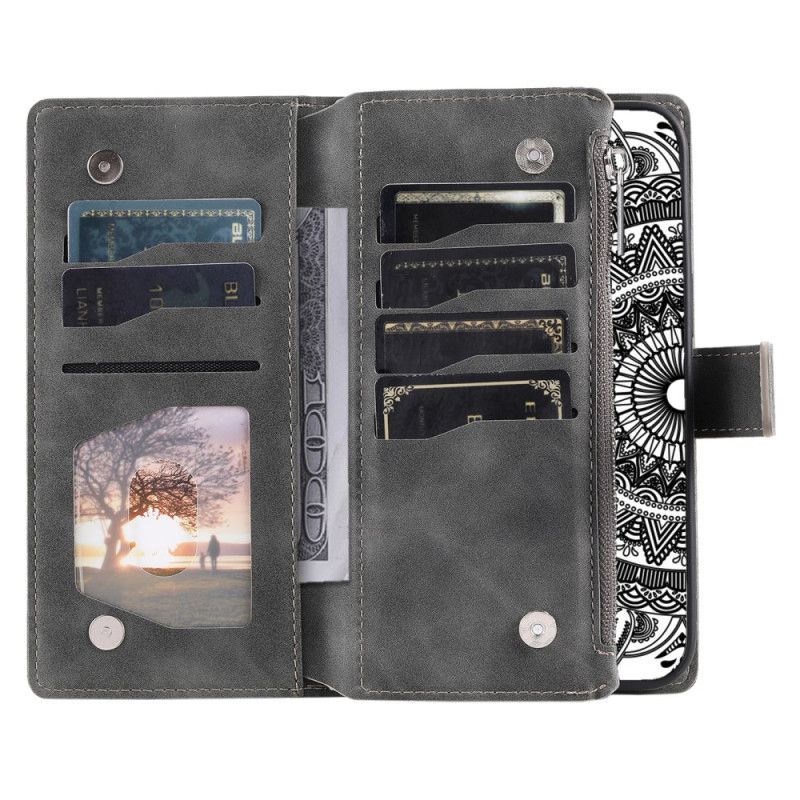 Kotelot Xiaomi 15 Pro Mandala-mokkanahkainen Lompakko Suojakuori