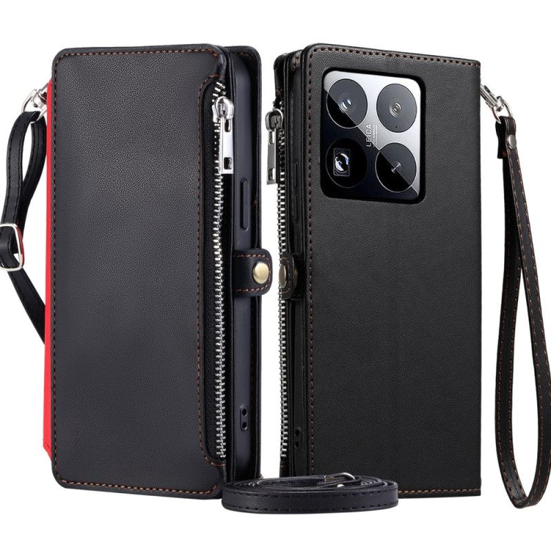 Kotelot Xiaomi 15 Pro Premium-hihna Ja Olkahihna Suojakuori