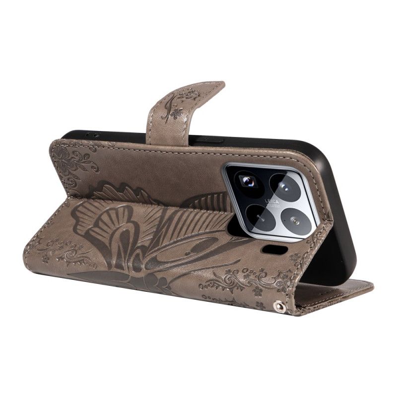 Kotelot Xiaomi 15 Pro Puhelinkuoret Perhoskuvio