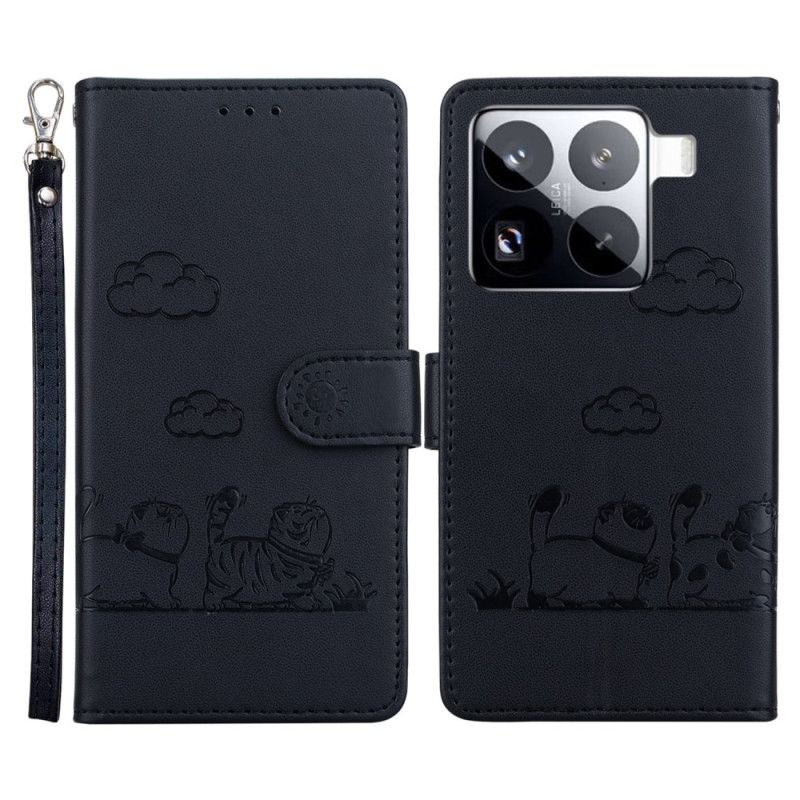 Kotelot Xiaomi 15 Pro Rfid-suojattu Kissakuvio