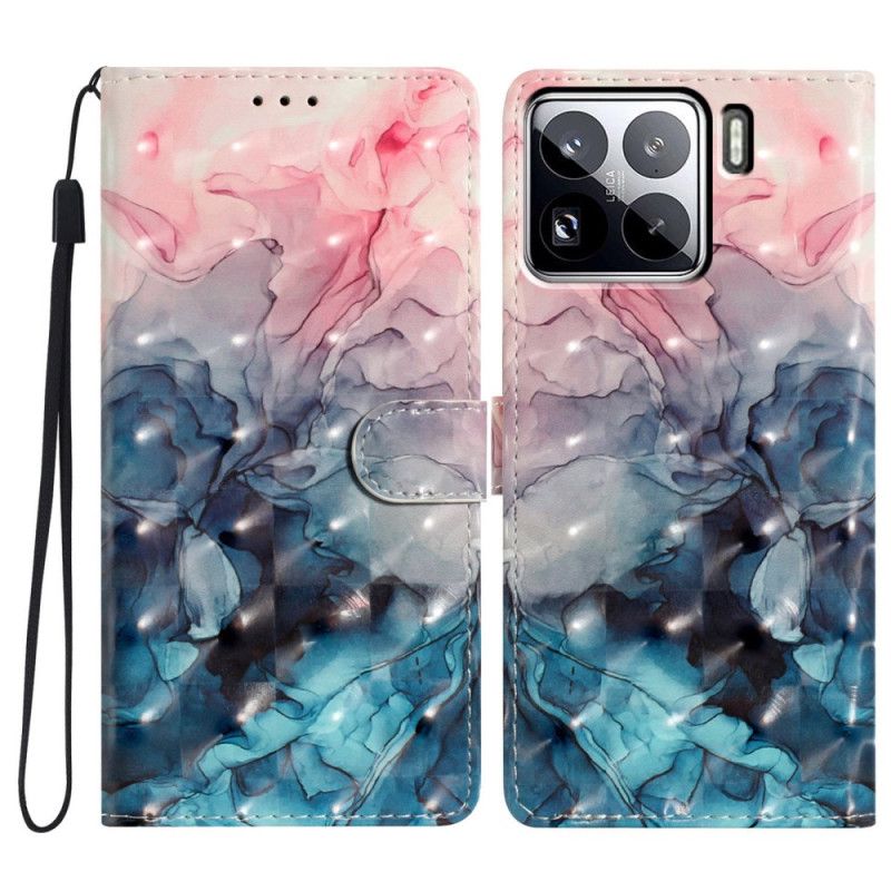 Kuoret Xiaomi 15 Pro Pinkki Ja Sininen Marmori 3d