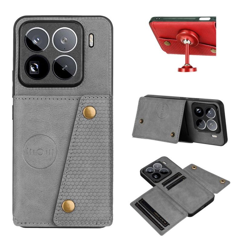 Kuori Xiaomi 15 Pro Nahkaefektikorttikotelo