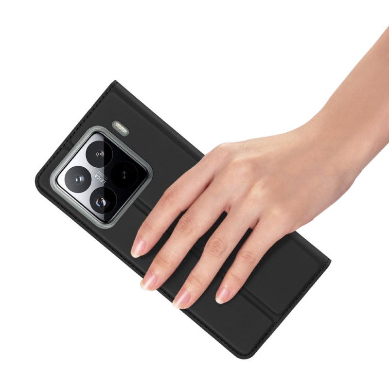 Nahkakotelo Xiaomi 15 Pro Skin Pro -sarjan Dux Ducis Suojakuori