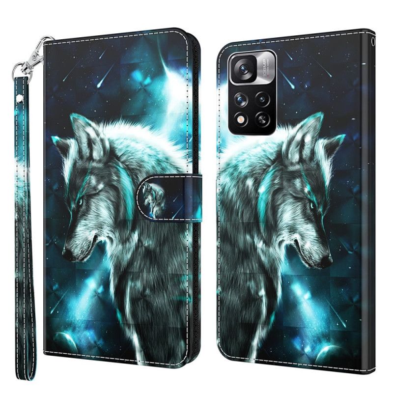 Flip Kotelot Xiaomi Redmi Note 11 Pro / Note 11 Pro Plus Majestic Wolf Suojakuori