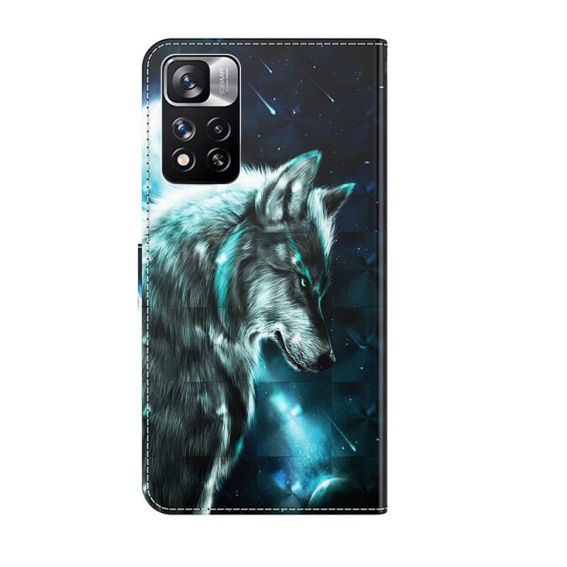 Flip Kotelot Xiaomi Redmi Note 11 Pro / Note 11 Pro Plus Majestic Wolf Suojakuori