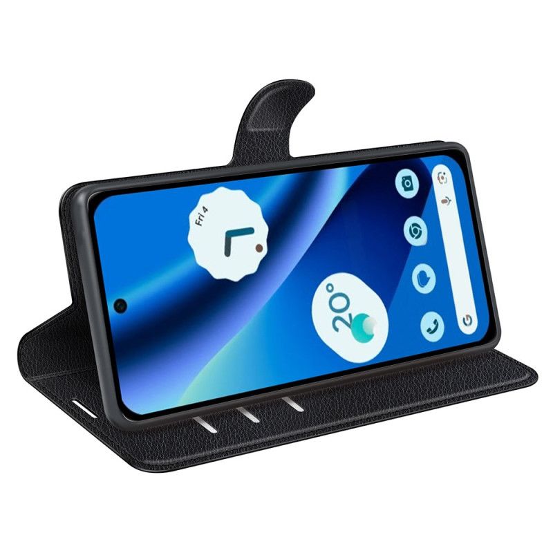 Kotelot Google Pixel 10a Klassinen Litsikuvioinen Keinonahka Suojakuori