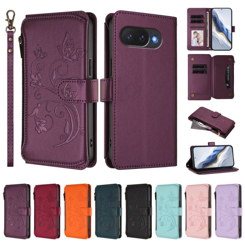 Kotelot Google Pixel 10a Kukkakuvioinen Lompakko